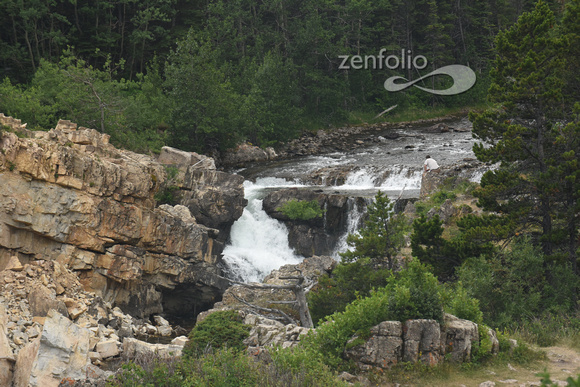 Swiftcurrent Falls. Mary Glacier, Glacier National Park