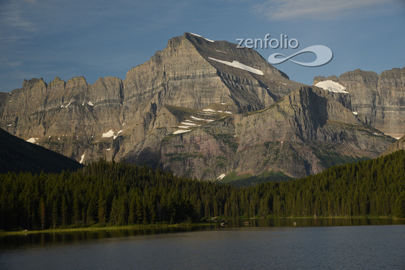 Lewis Range Swiftcurrent Lake, Many Glacier Hotel, Glacier Nat Park