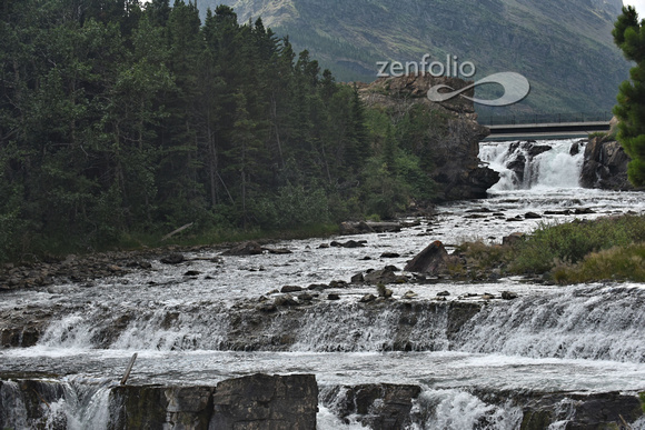 Swiftcurrent Falls. Mary Glacier, Glacier National Park